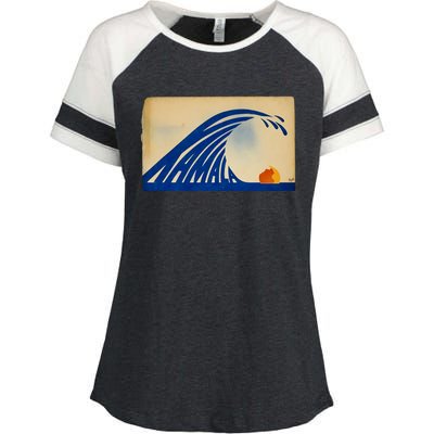 Gary Taxali Kamala Wave Enza Ladies Jersey Colorblock Tee