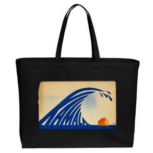 Gary Taxali Kamala Wave Cotton Canvas Jumbo Tote