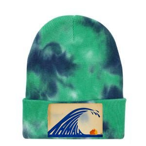 Gary Taxali Kamala Wave Tie Dye 12in Knit Beanie