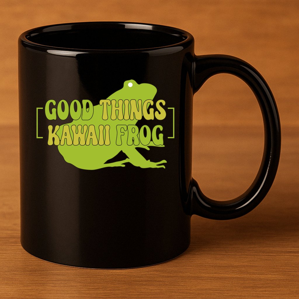 Good Things Kawaii Frog Gift 11oz C Handle Ceramic Mug