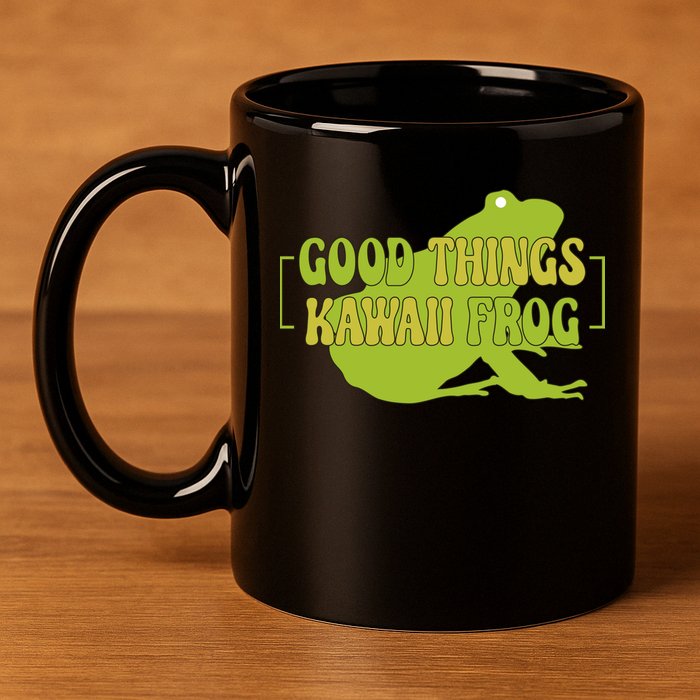Good Things Kawaii Frog Gift 11oz C Handle Ceramic Mug