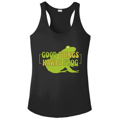 Good Things Kawaii Frog Gift Ladies PosiCharge Competitor Racerback Tank