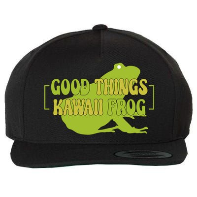Good Things Kawaii Frog Gift Wool Snapback Cap