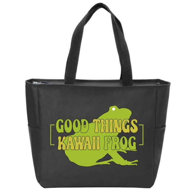 Good Things Kawaii Frog Gift Zip Tote Bag