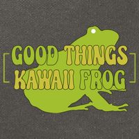 Good Things Kawaii Frog Gift Cotton Canvas Backpack