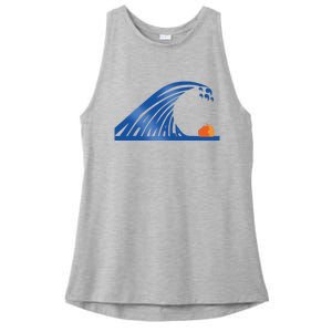 Gary Taxali Kamala Wave Ladies PosiCharge Tri-Blend Wicking Tank