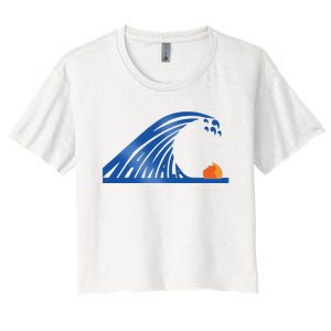 Gary Taxali Kamala Wave Women's Crop Top Tee