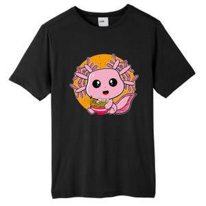 Girls Teens Kawaii Axolotl Eating Ra Noodles Anime Lover Tall Fusion ChromaSoft Performance T-Shirt