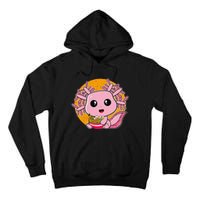 Girls Teens Kawaii Axolotl Eating Ra Noodles Anime Lover Tall Hoodie