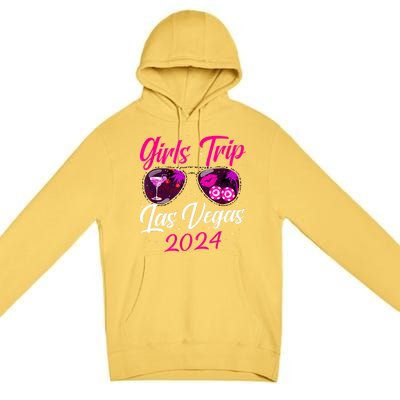 Girl Trip Las Vegas 2024 Nevada Vacation Birthday Trip Premium Pullover Hoodie