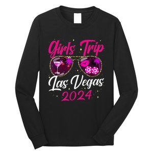 Girl Trip Las Vegas 2024 Nevada Vacation Birthday Trip Long Sleeve Shirt