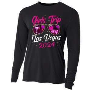 Girl Trip Las Vegas 2024 Nevada Vacation Birthday Trip Cooling Performance Long Sleeve Crew