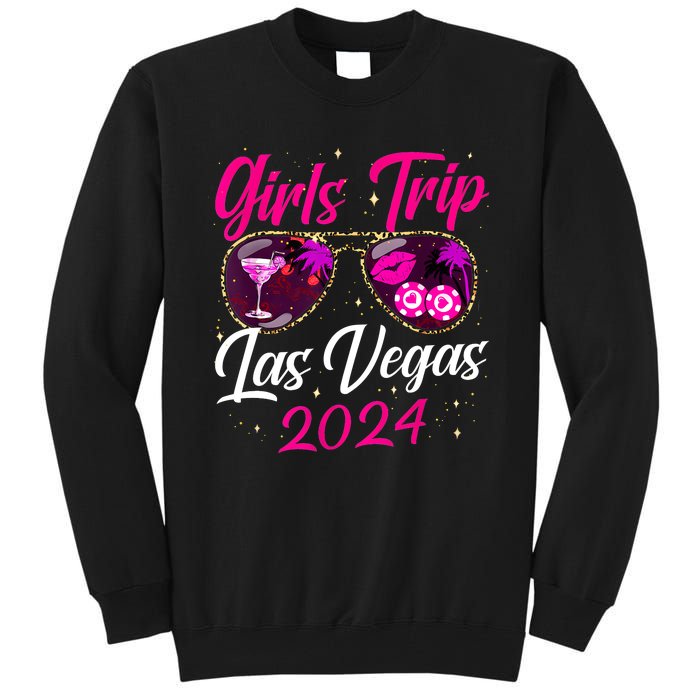 Girl Trip Las Vegas 2024 Nevada Vacation Birthday Trip Tall Sweatshirt