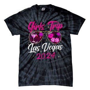 Girl Trip Las Vegas 2024 Nevada Vacation Birthday Trip Tie-Dye T-Shirt