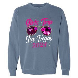 Girl Trip Las Vegas 2024 Nevada Vacation Birthday Trip Garment-Dyed Sweatshirt