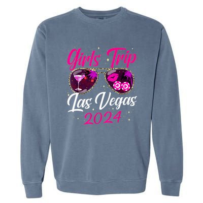 Girl Trip Las Vegas 2024 Nevada Vacation Birthday Trip Garment-Dyed Sweatshirt