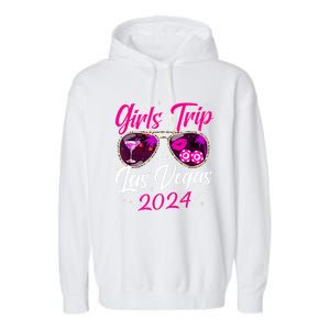 Girl Trip Las Vegas 2024 Nevada Vacation Birthday Trip Garment-Dyed Fleece Hoodie