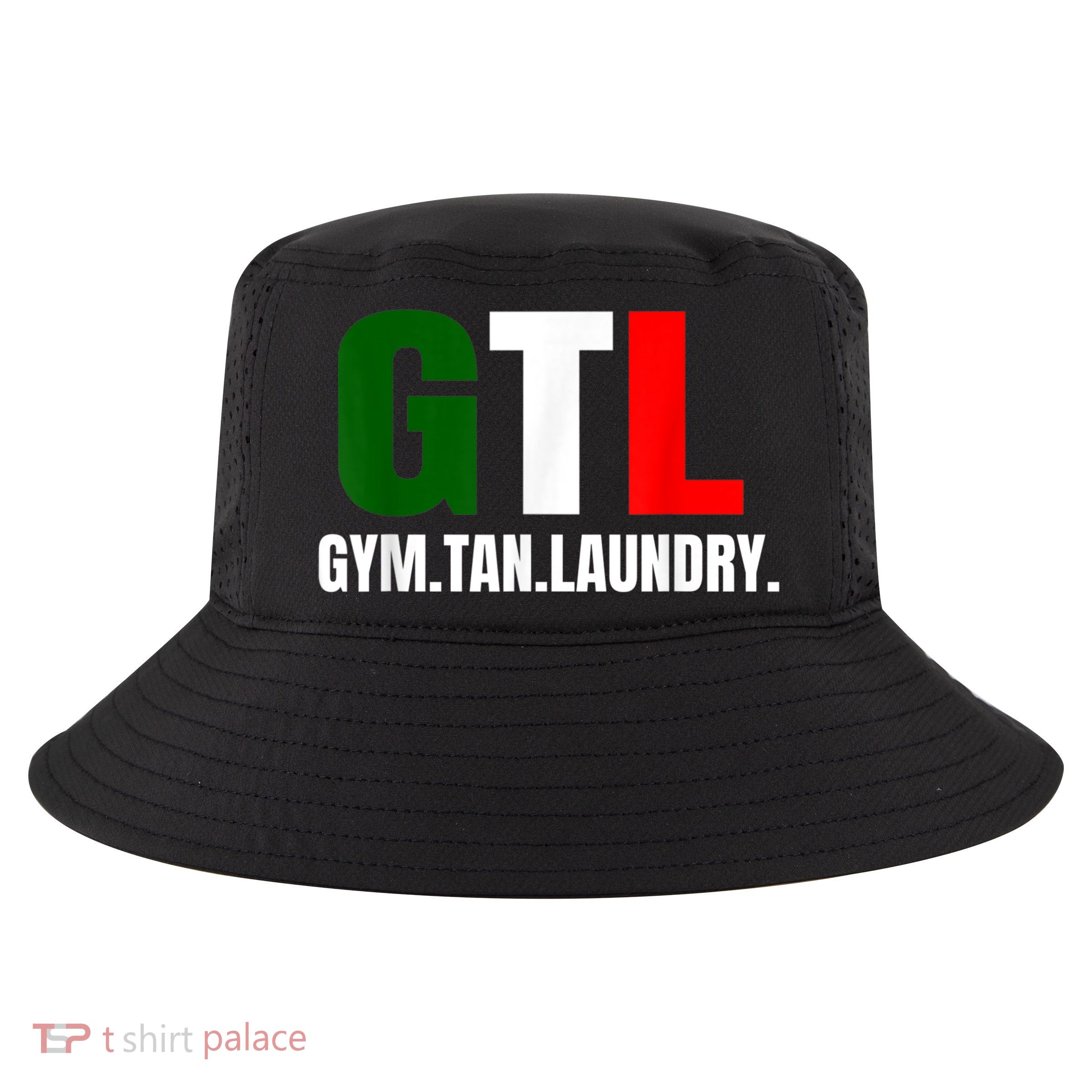 Gym Tan Laundry GTL New Jersey Garden NJ Shore Italian Flag Cool Comfort Performance Bucket Hat
