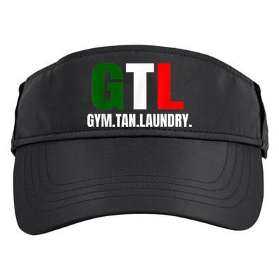 Gym Tan Laundry GTL New Jersey Garden NJ Shore Italian Flag Adult Drive Performance Visor