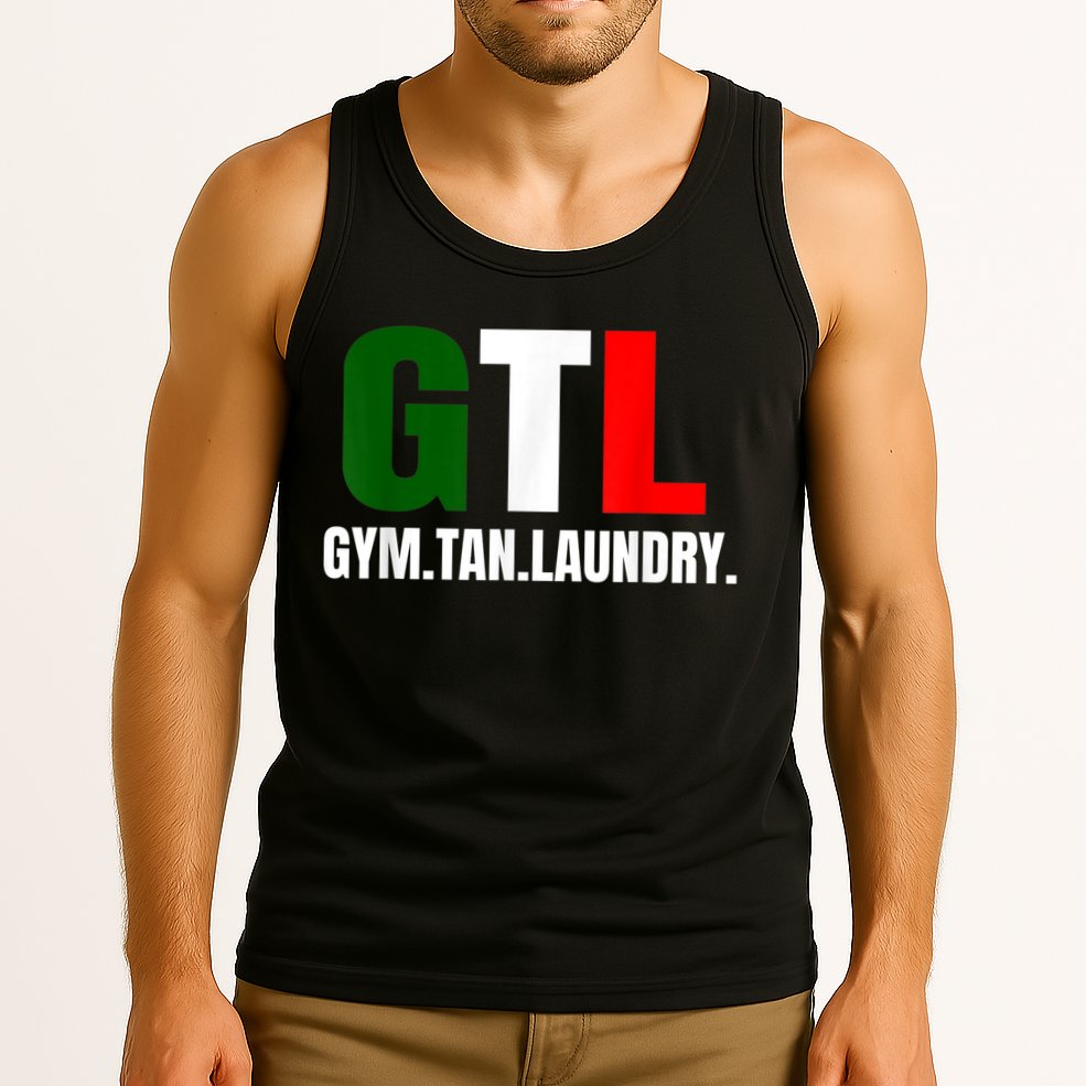 Gym Tan Laundry GTL New Jersey Garden NJ Shore Italian Flag Tank Top