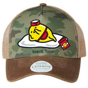 Gudetama The Lazy Egg Diner Server Break Time Legacy Tie Dye Trucker Hat