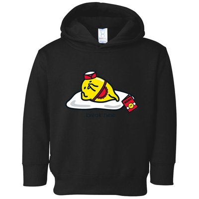 Gudetama The Lazy Egg Diner Server Break Time Toddler Hoodie