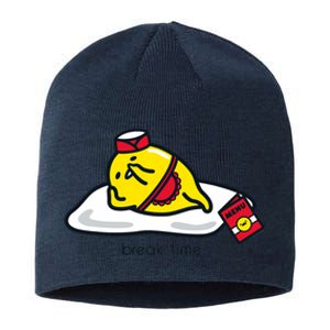 Gudetama The Lazy Egg Diner Server Break Time Sustainable Beanie