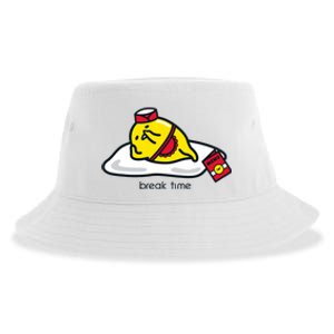 Gudetama The Lazy Egg Diner Server Break Time Sustainable Bucket Hat