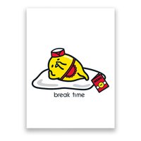Gudetama The Lazy Egg Diner Server Break Time Poster