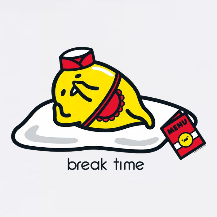 Gudetama The Lazy Egg Diner Server Break Time Poster
