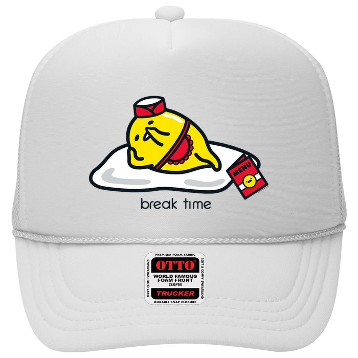 Gudetama The Lazy Egg Diner Server Break Time Trucker Hat