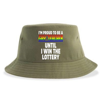 Gay Teacher Lgbt Pride Month Ally Proud Lgbtqia Great Gift Sustainable Bucket Hat