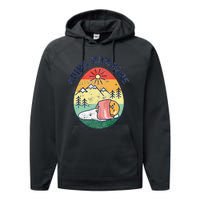 Gudetama the Lazy Egg Camping Going Nowhere Performance Fleece Hoodie