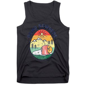 Gudetama the Lazy Egg Camping Going Nowhere Tank Top