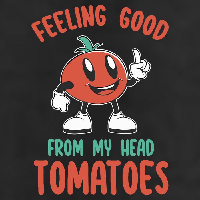 Groovy Tomato Lover Vegan Feeling Good From My Head Tomatoes Adult Drive Performance Visor