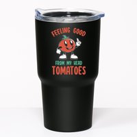 Groovy Tomato Lover Vegan Feeling Good From My Head Tomatoes Tumbler