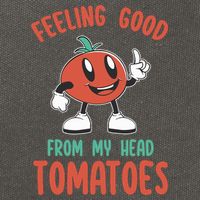 Groovy Tomato Lover Vegan Feeling Good From My Head Tomatoes Cotton Canvas Backpack