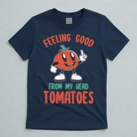 Groovy Tomato Lover Vegan Feeling Good From My Head Tomatoes T-Shirt