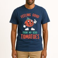 Groovy Tomato Lover Vegan Feeling Good From My Head Tomatoes Tall T-Shirt