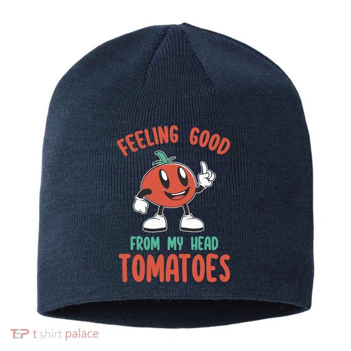 Groovy Tomato Lover Vegan Feeling Good From My Head Tomatoes Sustainable Beanie
