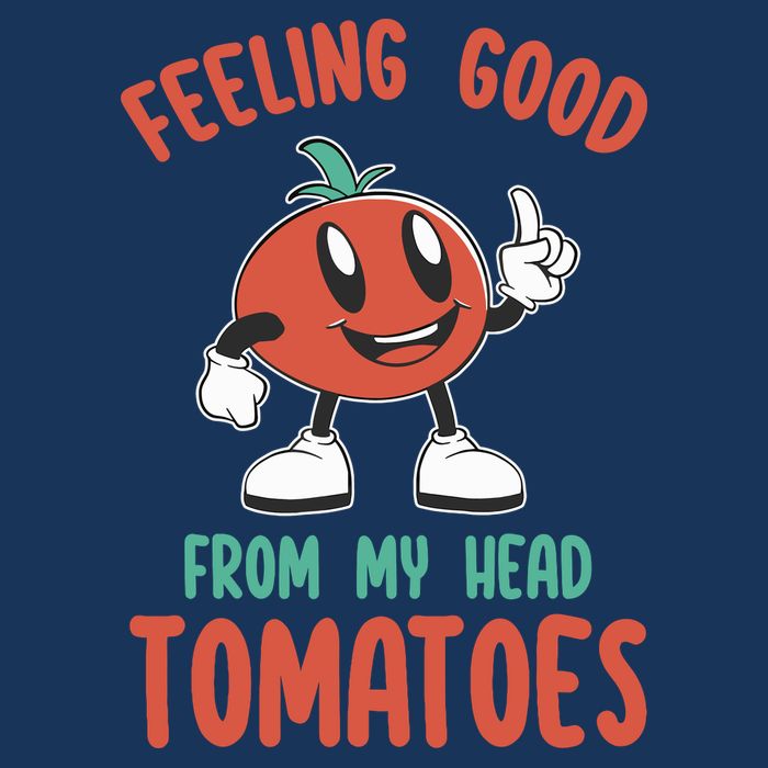Groovy Tomato Lover Vegan Feeling Good From My Head Tomatoes Cooling Performance Long Sleeve Crew