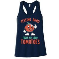 Groovy Tomato Lover Vegan Feeling Good From My Head Tomatoes Womens Tank Top