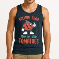 Groovy Tomato Lover Vegan Feeling Good From My Head Tomatoes Tank Top