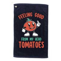 Groovy Tomato Lover Vegan Feeling Good From My Head Tomatoes Golf Towel