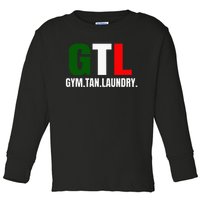 Gym Tan Laundry GTL New Jersey Garden NJ Shore Italian Flag Toddler Long Sleeve Shirt