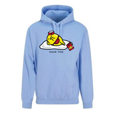 Gudetama The Lazy Egg Diner Server Break Time Unisex Surf Hoodie