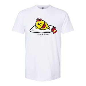 Gudetama The Lazy Egg Diner Server Break Time Softstyle CVC T-Shirt