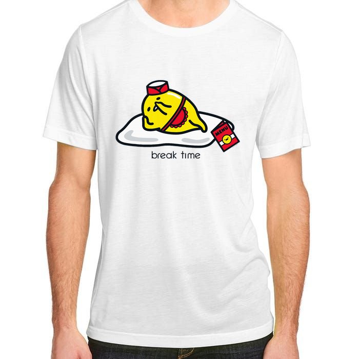 Gudetama The Lazy Egg Diner Server Break Time Adult ChromaSoft Performance T-Shirt