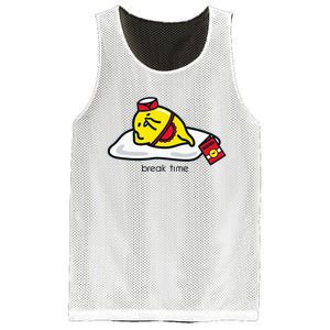 Gudetama The Lazy Egg Diner Server Break Time Mesh Reversible Basketball Jersey Tank