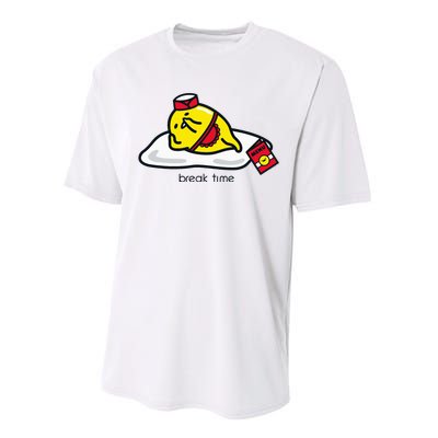 Gudetama The Lazy Egg Diner Server Break Time Performance Sprint T-Shirt